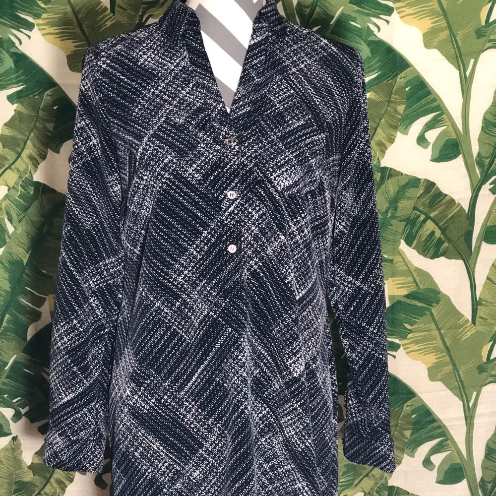 The Limited Navy and White Dress